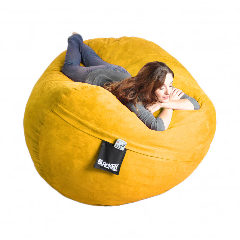 Ebern Designs Microfiber Bean Bag Sofa & Reviews Wayfair